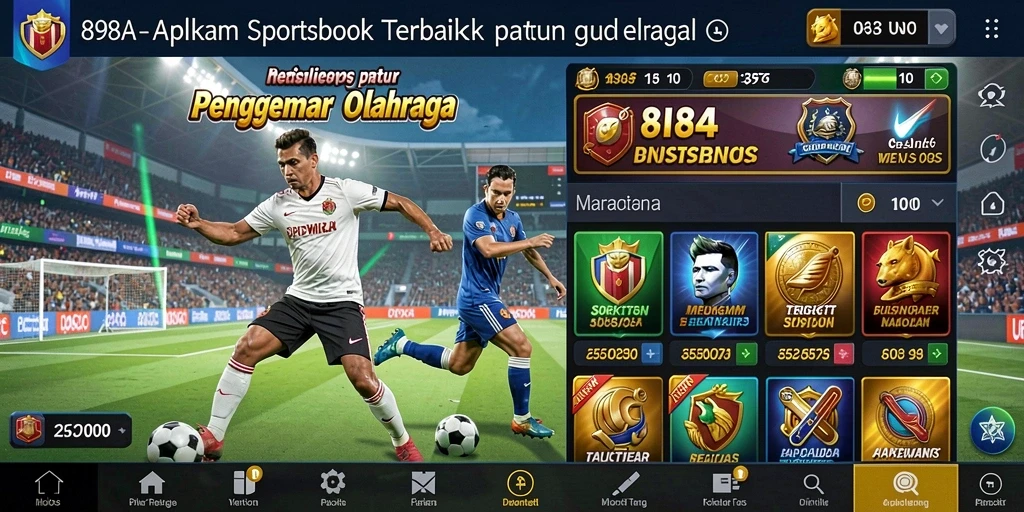 Tampilan gameplay Sportsbook yang menarik di aplikasi 898A.