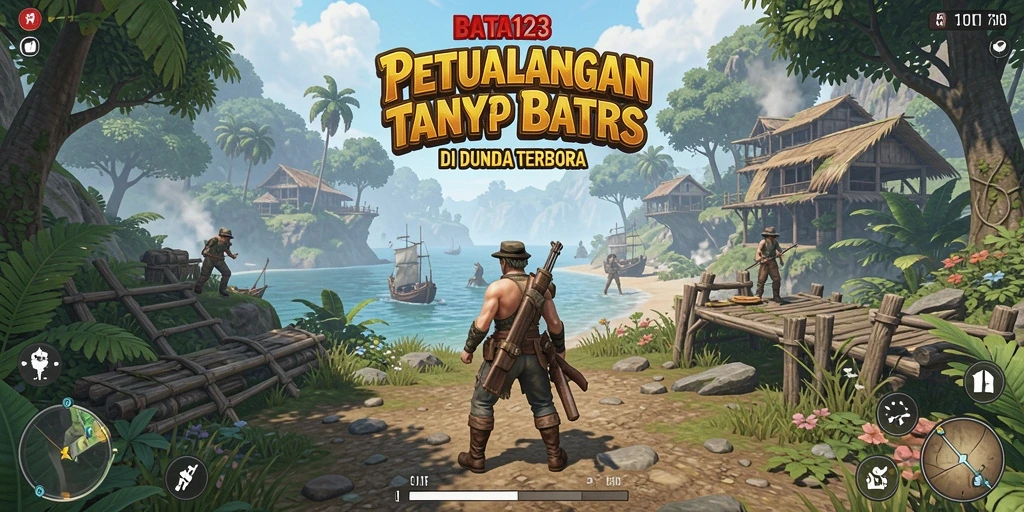 Tampilan screenshot utama BATA123 menunjukkan eksplorasi dunia terbuka yang luas.