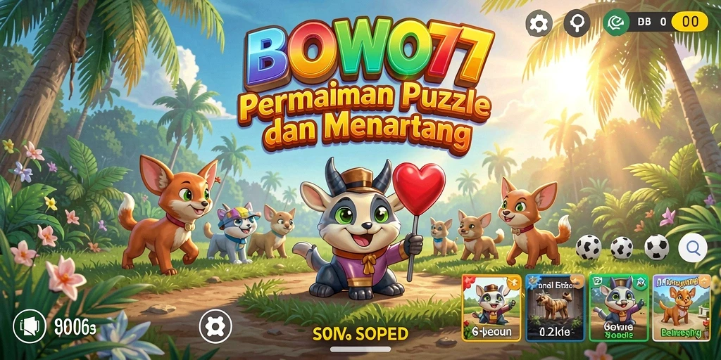 Tampilan gameplay BOWO77 yang seru dan menantang.