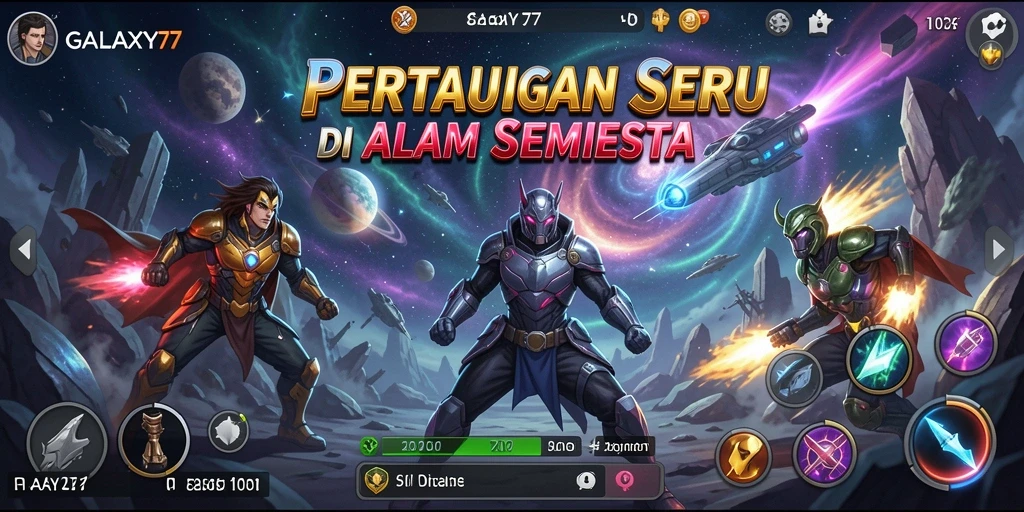 Tangkapan layar dari gameplay seru GALAXY77 menunjukkan aksi mendebarkan.