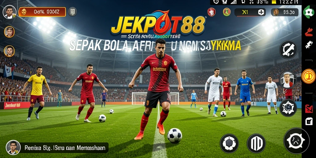 Tampilan gameplay menarik dalam permainan JEKPOT88 yang penuh aksi.