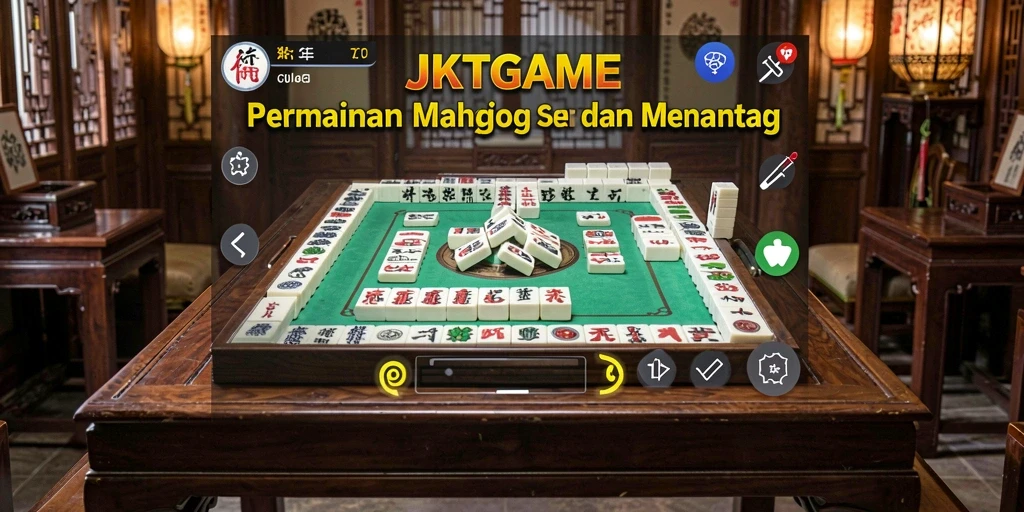 Tangkapan layar gameplay JKTGAME yang menampilkan mahjong seru.