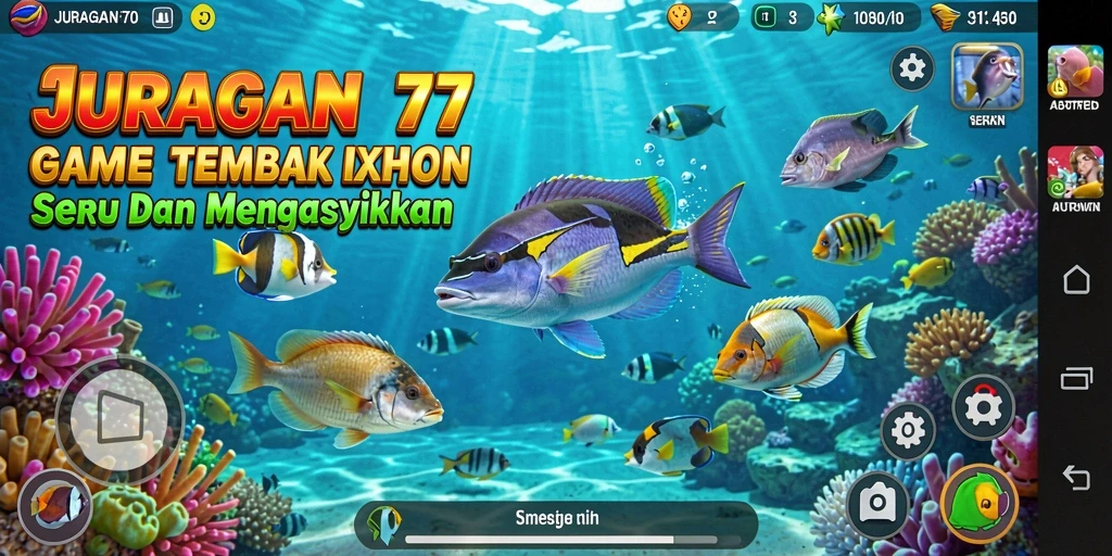 Tampilan menakjubkan dari gameplay Tembak Ikan JURAGAN77.