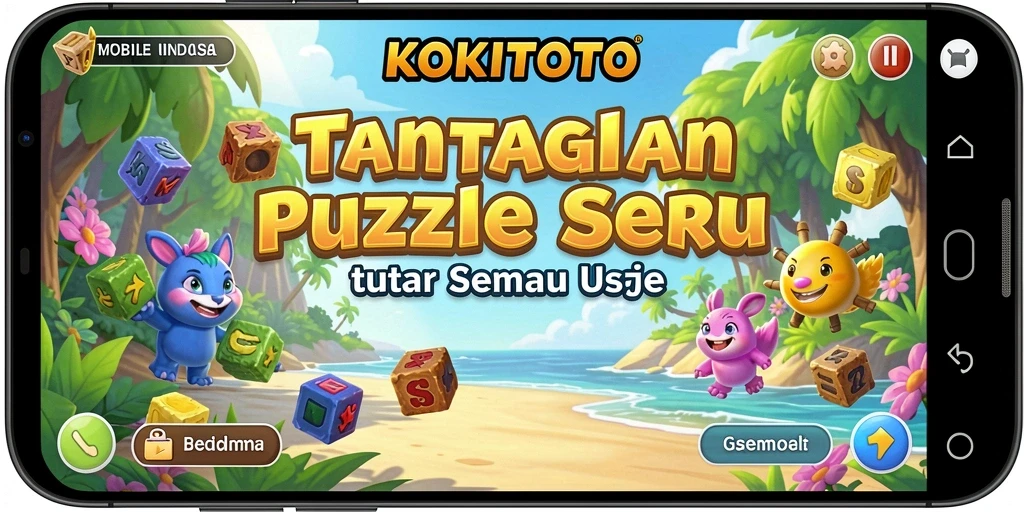 Tangkapan layar gameplay KOKITOTO yang menampilkan tantangan Puzzle menarik.
