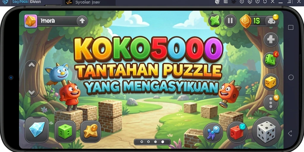 Screenshot menampilkan gameplay seru dari KOKO5000 yang penuh teka-teki.