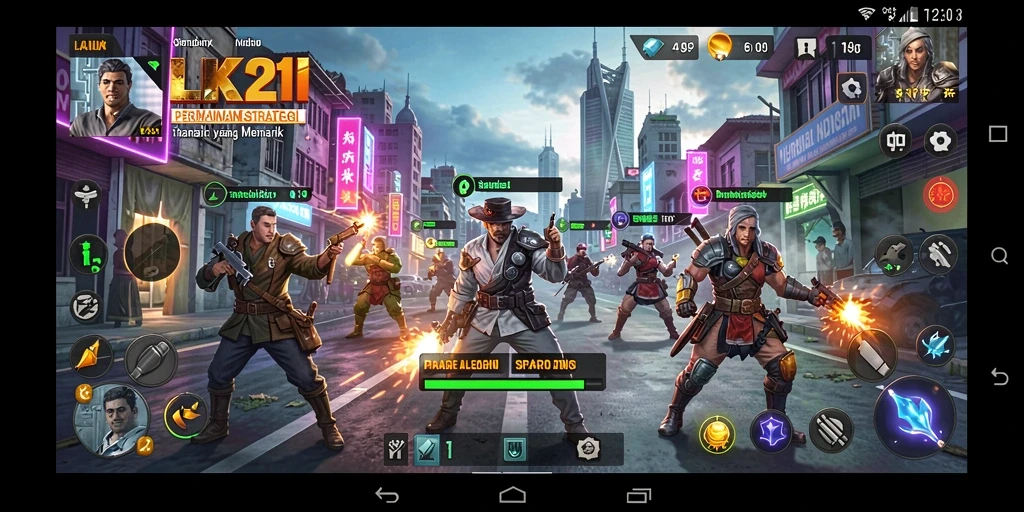 Tampilan gameplay LK21 yang menegangkan dan strategis.