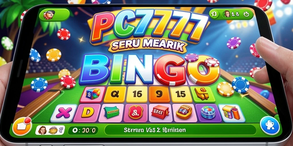Screenshot gameplay Bingo yang penuh warna dan menarik di PC777.