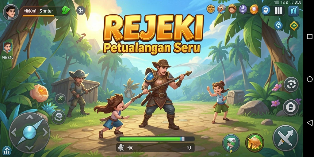 Gambar menunjukkan gameplay menarik dari REJEKI.