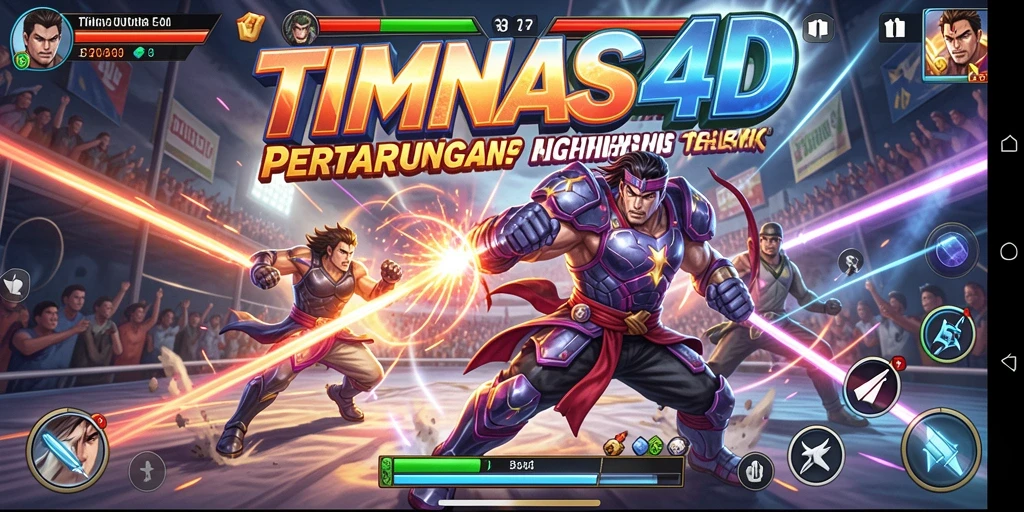 Gameplay seru dengan pertarungan mendebarkan di TIMNAS4D.
