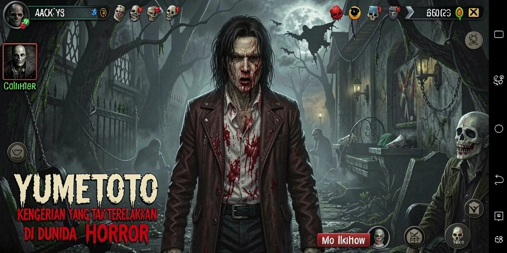 Gameplay menyeramkan di YUMETOTO dengan suasana mencekam.