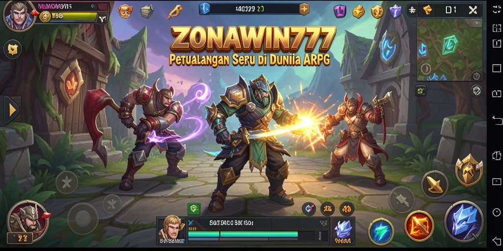 Screenshot gameplay ZONAWIN777 dengan aksi seru di dunia ARPG.
