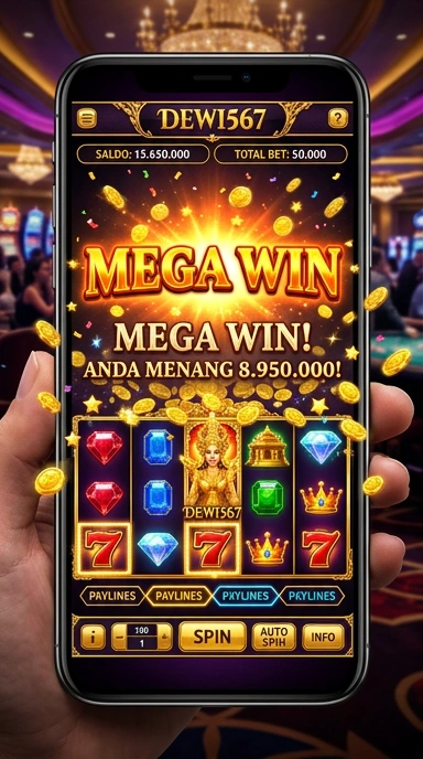 Tampilan antarmuka pengguna dewi567 yang menarik.